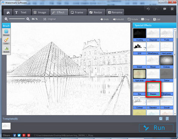 turn photo into sketch for